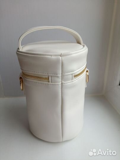 Новая сумка косметичка d'Alba на молнии белая