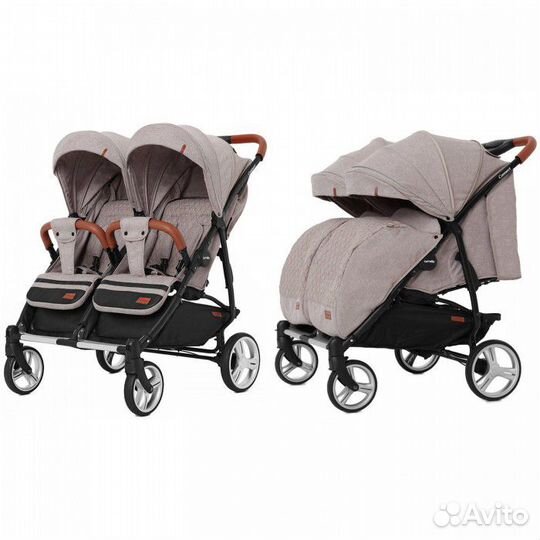 Коляска для двойни Carrello Connect