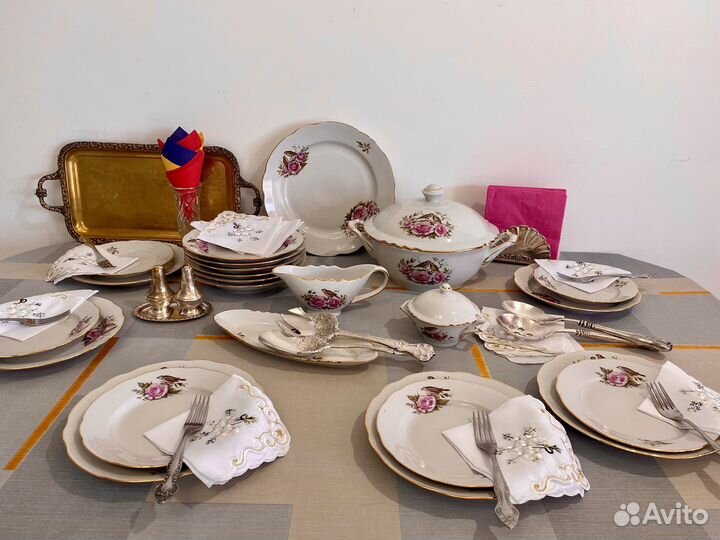 Столовый сервиз на 6 персон фарфор Дулево