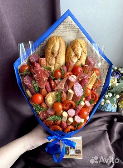 Мужской мясной букет из раков, подарок мужчине