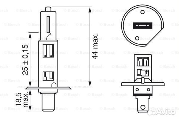 Лампа накаливания H1 12V 55W P14.5S