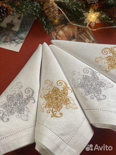 Салфетки с вышивкой