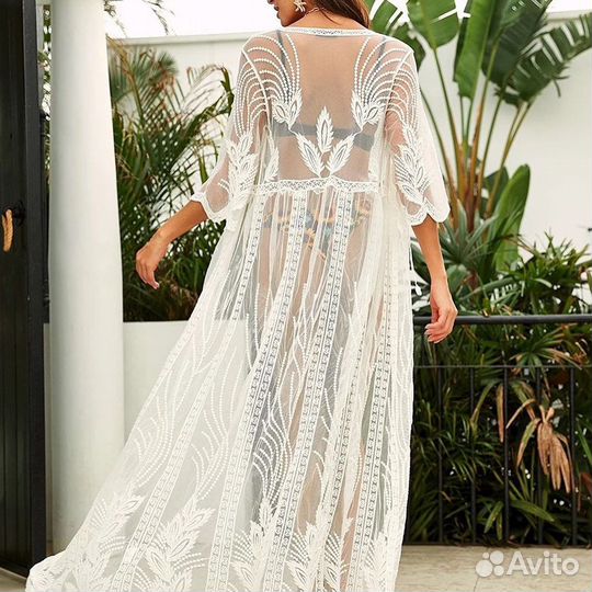 Туника в пол кружевная