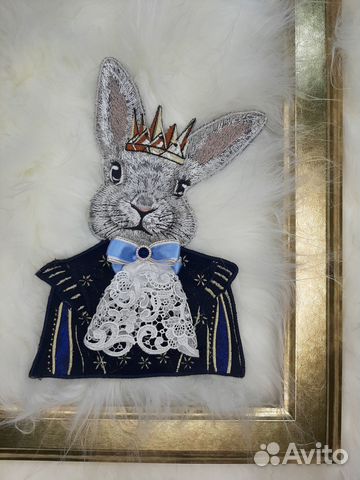 Заяц - аппликация для декора. Символ 2023 года