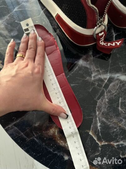 Кроссовки кеды ботинки dkny текстильные