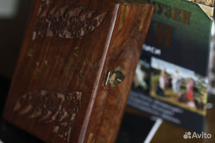 Индийская шкатулка /палисандр + вставки латунь