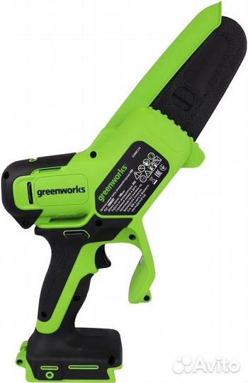 Пила цепная аккумуляторная Greenworks G24MCS10 мин