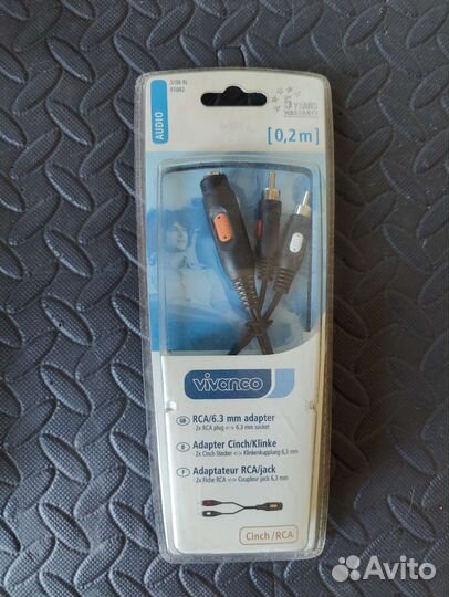 Адаптер Jack 6.3/RCA