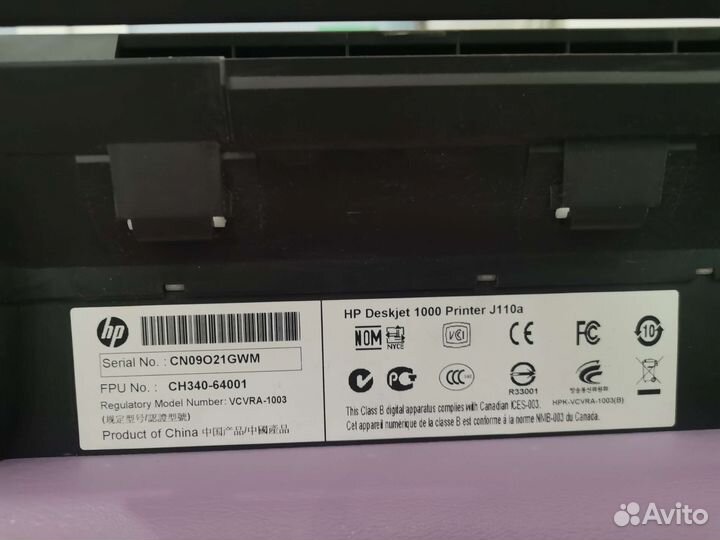 Принтер цветной hp deskjet 1000 бу