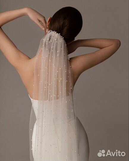 Фата с жемчугом