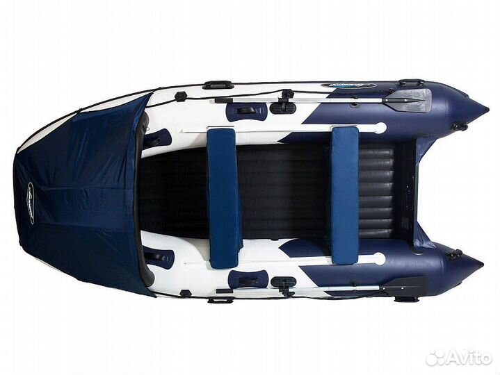 Лодка пвх gladiator E380PRO special edition син/бе