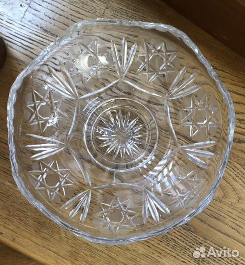 Ваза для фруктов хрусталь, посуда