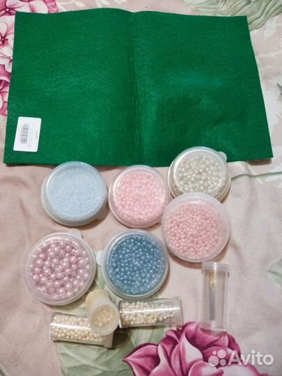 Бисер, бусины, фурнитура, ленты, проволока