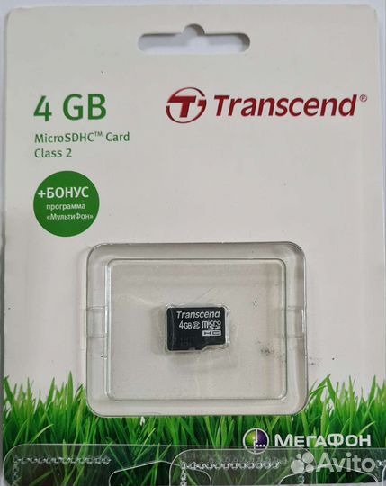 Карта памяти micro sd 2 GB, 4 GB