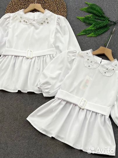 Блузка белая школьная