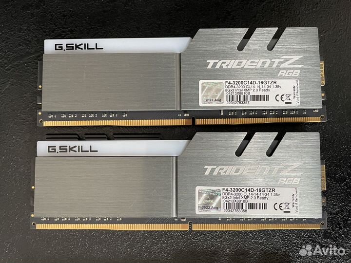 G.skill trident Z 3200mhz cl14 RGB