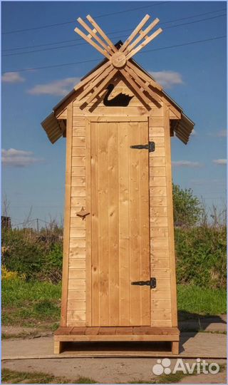 Дачный туалет с кошкой UYH