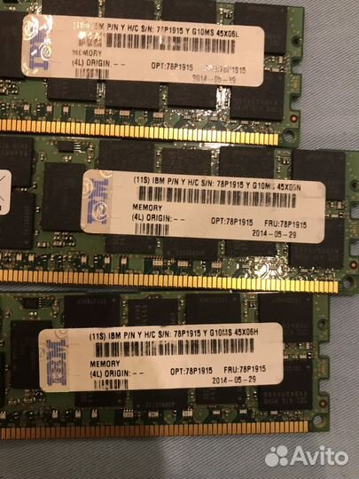 Серверная оперативная память ddr3l samsung 16gb