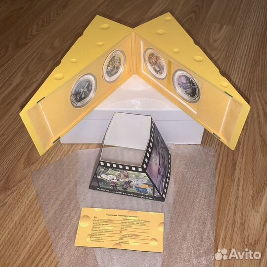 Набор серебряных монет Мультфильмы 