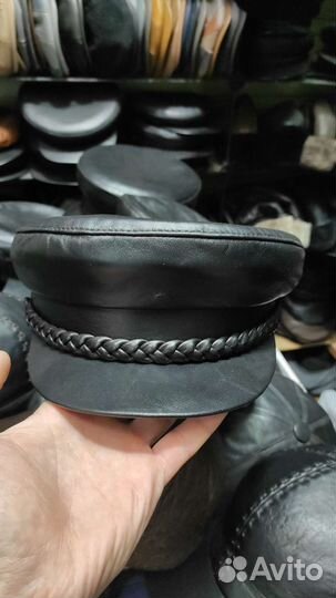 Кепка картуз кожаная кепка мужская