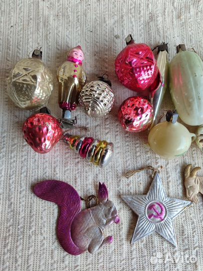 Елочные игрушки СССР одним лотом