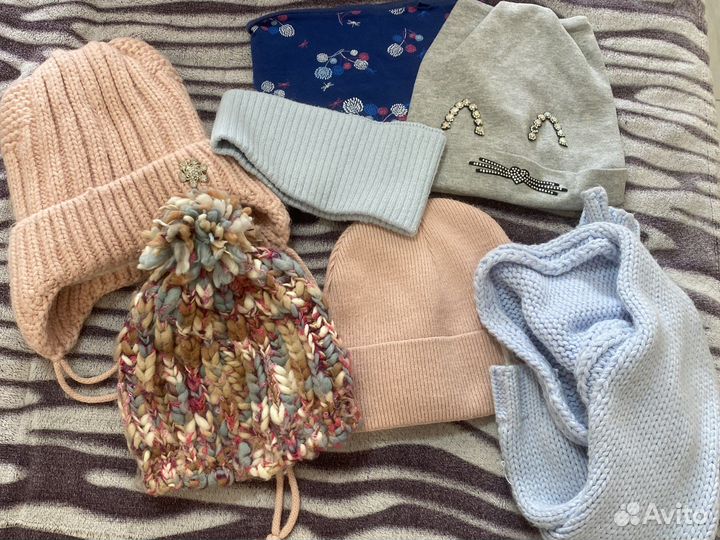 Шапки шарфы детские на 4-5 лет