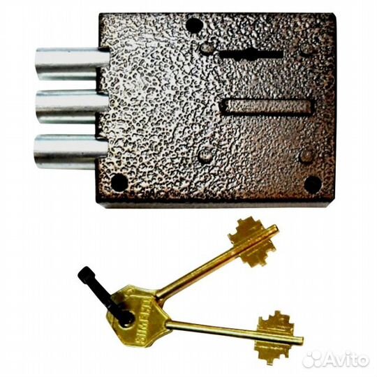 Замок накладной симеко биф-025 сувальдный 3 ригеля