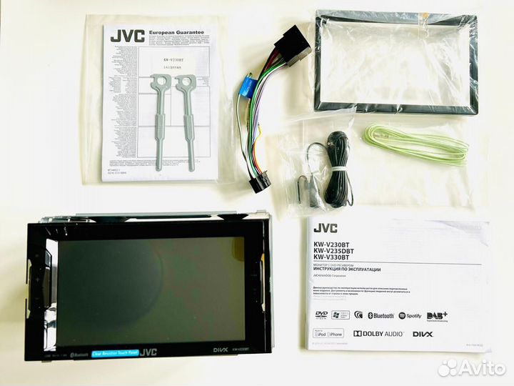 Автомагнитола 2 DIN JVC KW-V230BT Новая