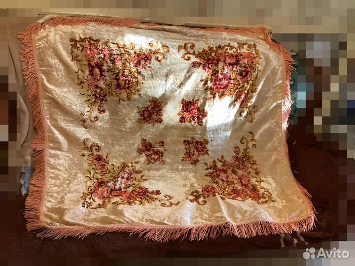 Скатерть плюш. Винтаж