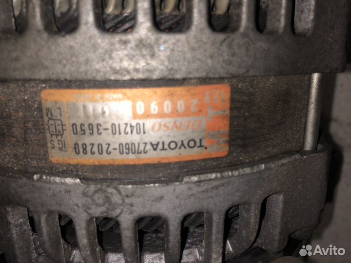 Генератор на lexus RX330 3MZ-FE