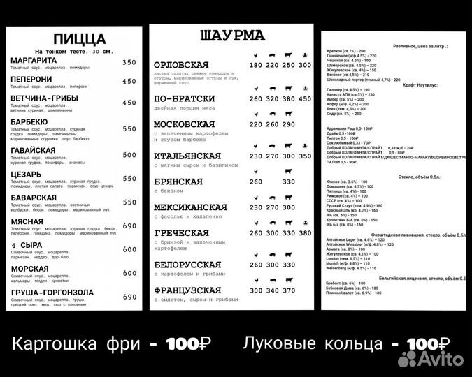 Пицца и шаурма с доставкой