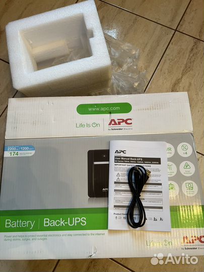Ибп APC Back-UPS BX2200MI-GR 1200Вт