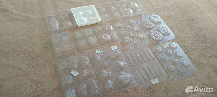 Пластиковые формы для шоколада, мыла и т.д. 100 шт