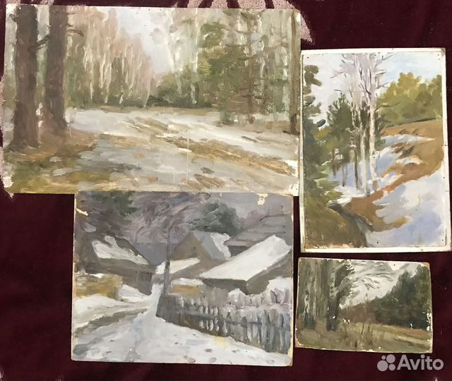 Картины масло 16 штук Волков А.В