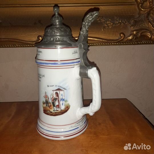 Полковая кружка 19 век дно на просвет