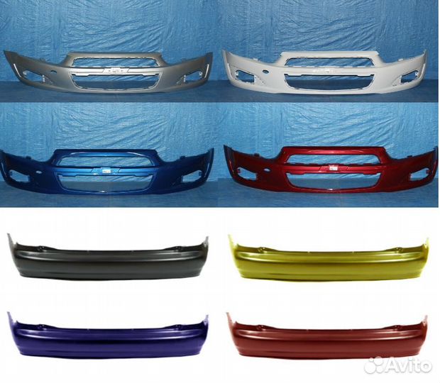 Бампер передний в цвет Chevrolet Aveo T300