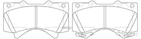 Колодки тормозные toyota land cruiser J200 4.5D