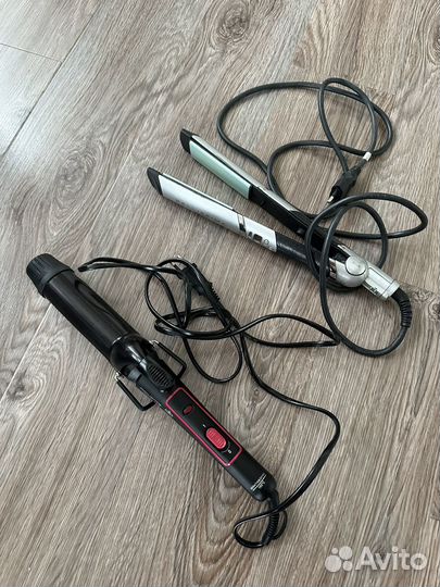 Плойка Rowenta Keratin & Shine Elite + выпрямитель