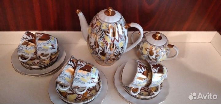 Кофейный сервиз лфз СССР 21 предмет
