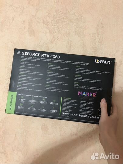 Новая Palit RTX 4060 Dual Гарантия Ситилинк 3 года