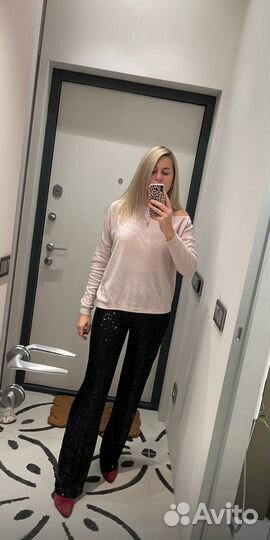 Брюки в пайетках