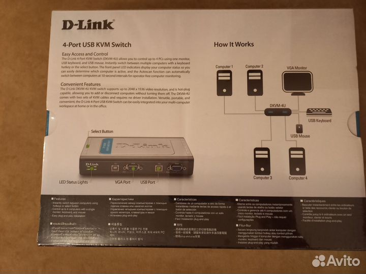 Переключатель d- link dkvm-4u