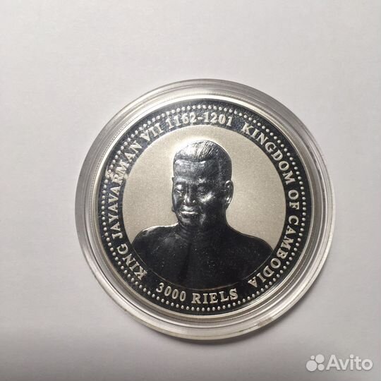 3000 риел серебро 999* 1 унция 2006 год собаки