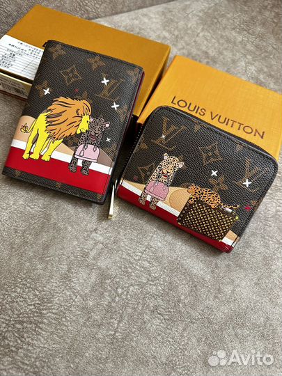 Кошелек и обложка на паспорт LV
