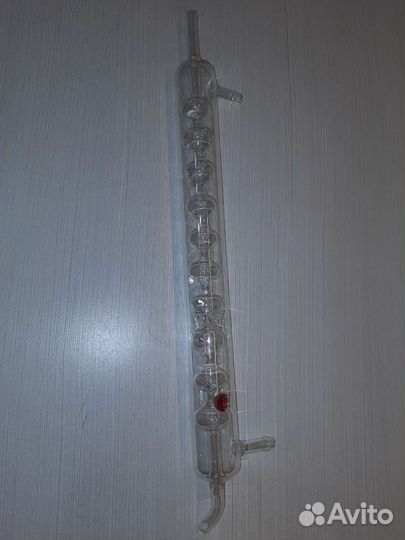 Охладитель дистилятор змеевик стеклянный