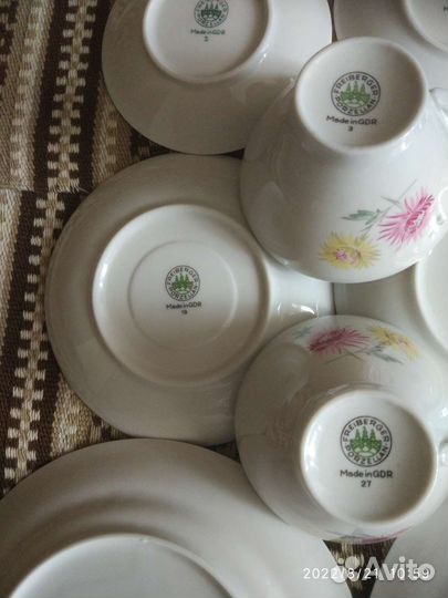 Предметы из сервиза Астры ГДР