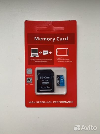 Карта памяти MicroSD 64gb