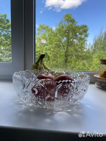 Блюдо хрустальное СССР