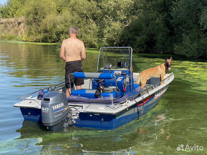 Катер altan 490 с мотором yamaha 50