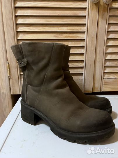 Ботильоны зимние 39 нубук